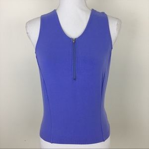 REI Purple Fitness Sleeveless Top w Back Pockets